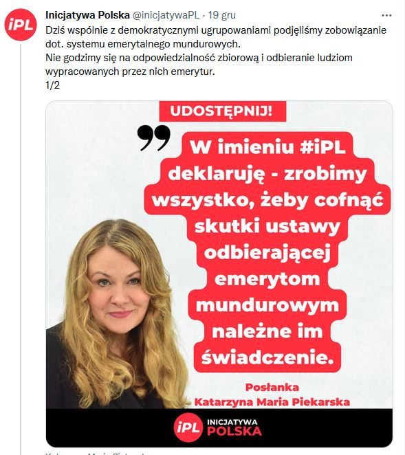 program wyborczy, po, emerytury sb
