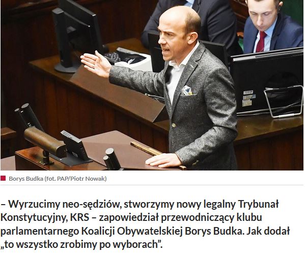 program wyborczy, koalicja obywatelska, usuwanie sędziów